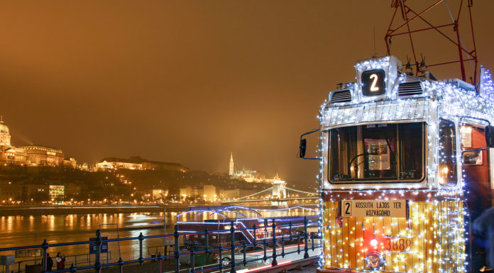 E guardo Budapest da un tram